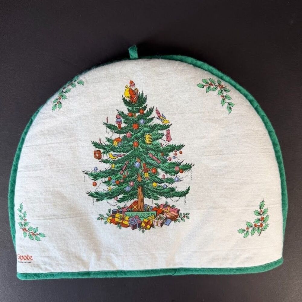 Spode Christmas Tree Tea Cosy, Rare, Made in England
